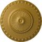 Ekena Millwork Lyon Ceiling Medallion (Fits Canopies up to 3 5/8"), Hand-Painted Pharaohs Gold, 23 1/2"OD x 3 1/4"P CM23LYPGS - alternate 1